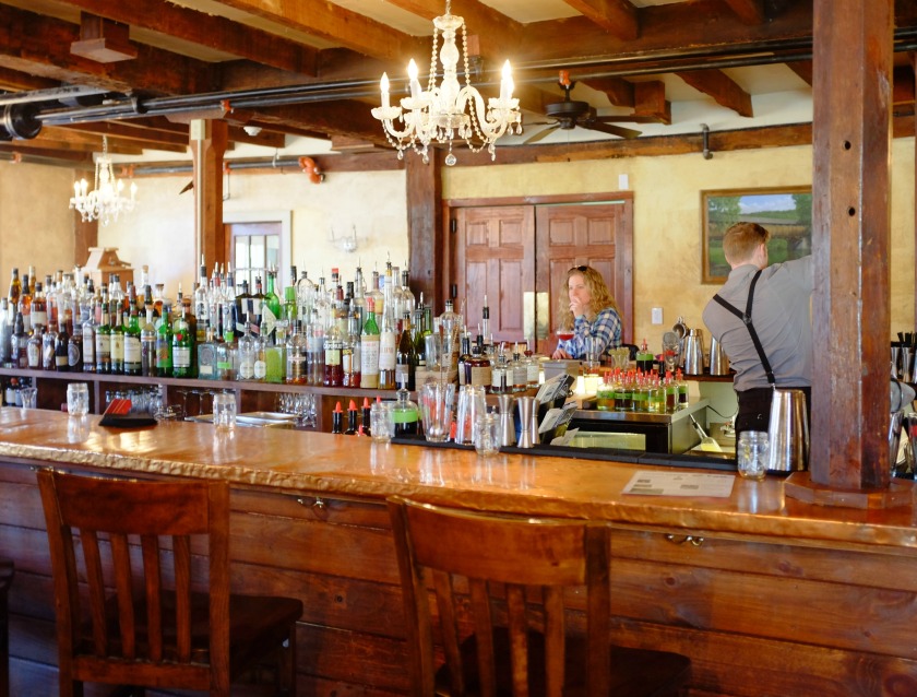 The bar at the Tut Hill Restaurant