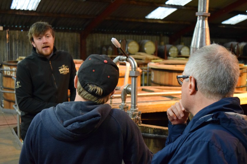 An explanation of the mashing process, coffee slowly kicking in...