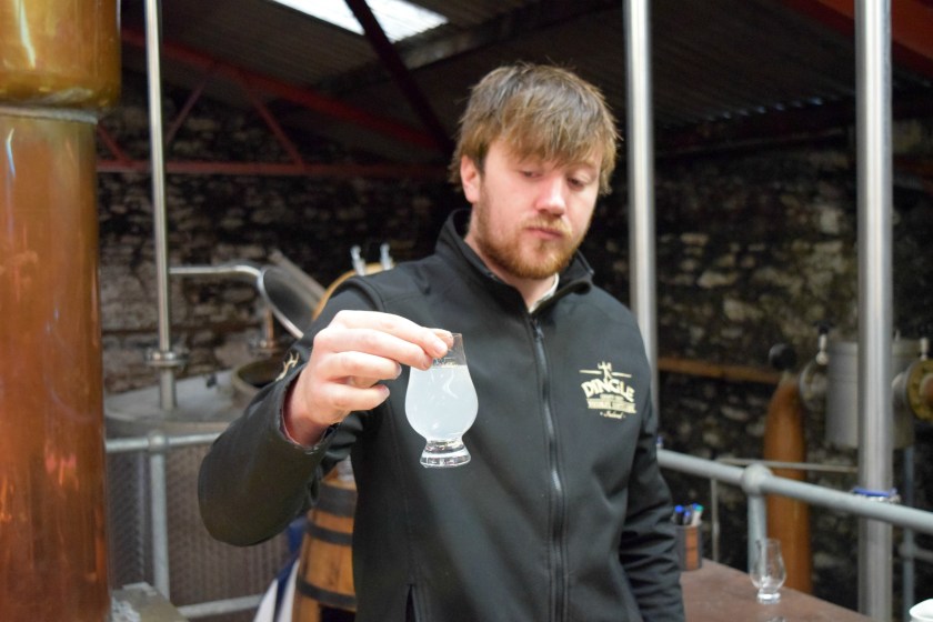 The spirit coming off of the wash still